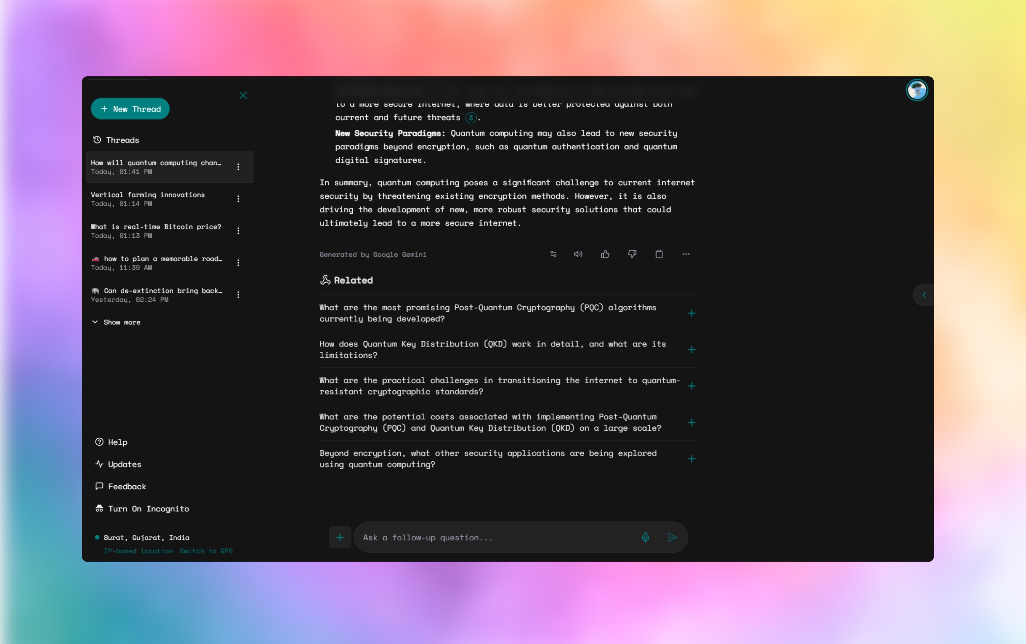 Coding assistance example