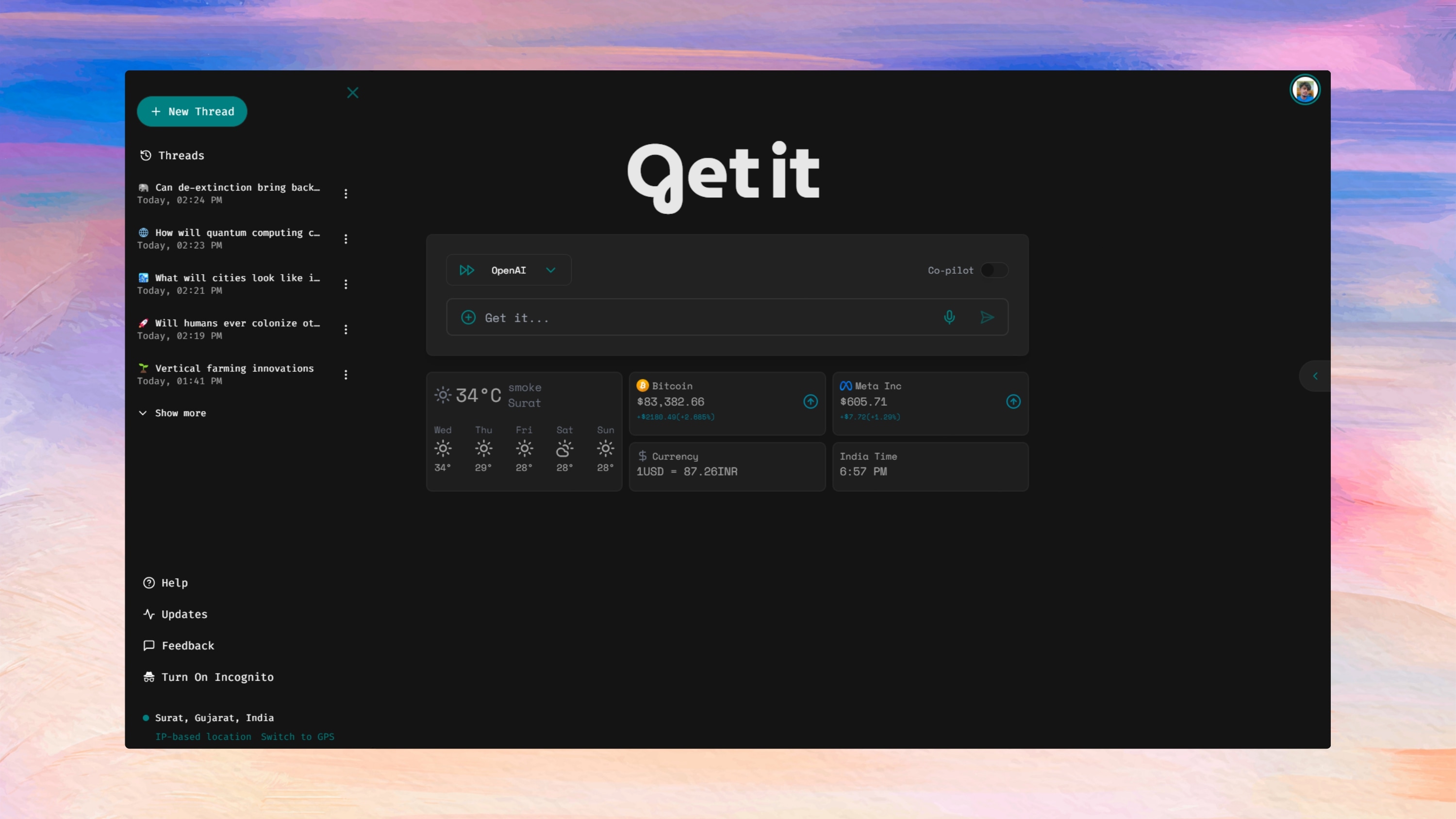 Get it search engine example